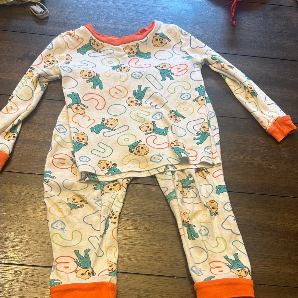 Kids Pajamas with Orange Accents